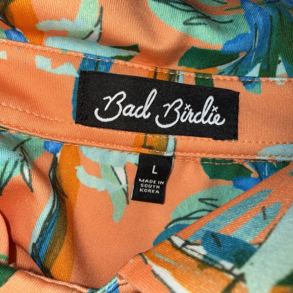 Bad Birdie Men's Sz L‎ Performance Polo Golf Shirt Hotel California UFC Logo - Picture 7 of 7